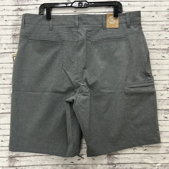 Panama Jack Shorts Men's Size 38 Gray Grey Golf 4 Way Stretch Beach Quick dry - Picture 2 of 10